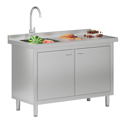 Stainless Steel Sink Cabinet Amerlife 48" x 24" x 33.5"