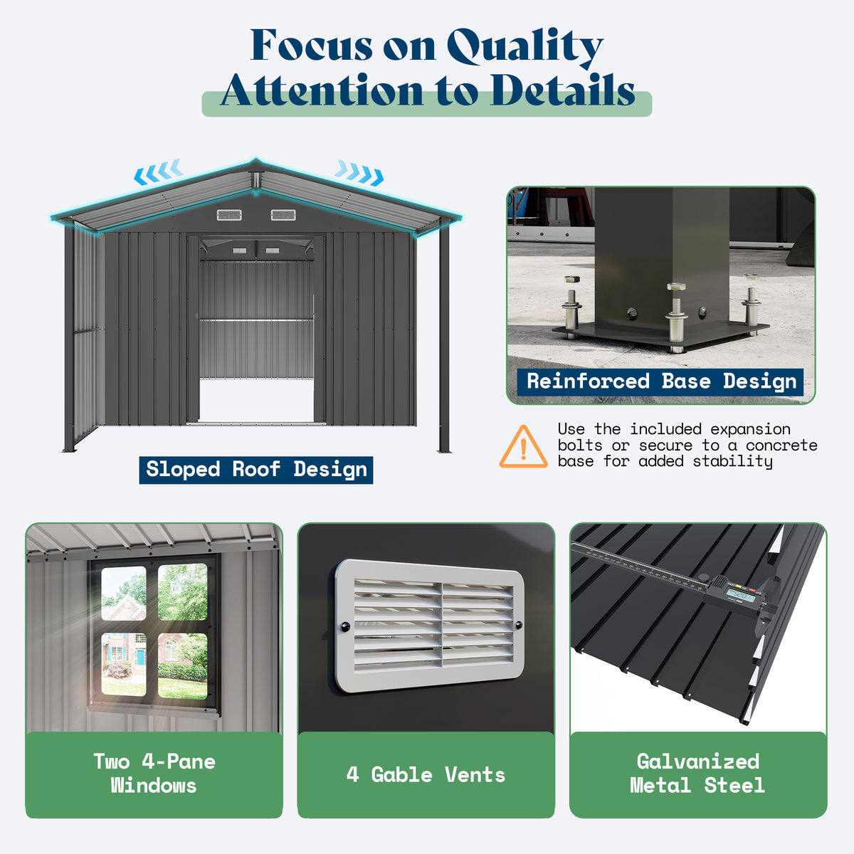 Outdoor Storage Shed with Lounge Area Amerlife