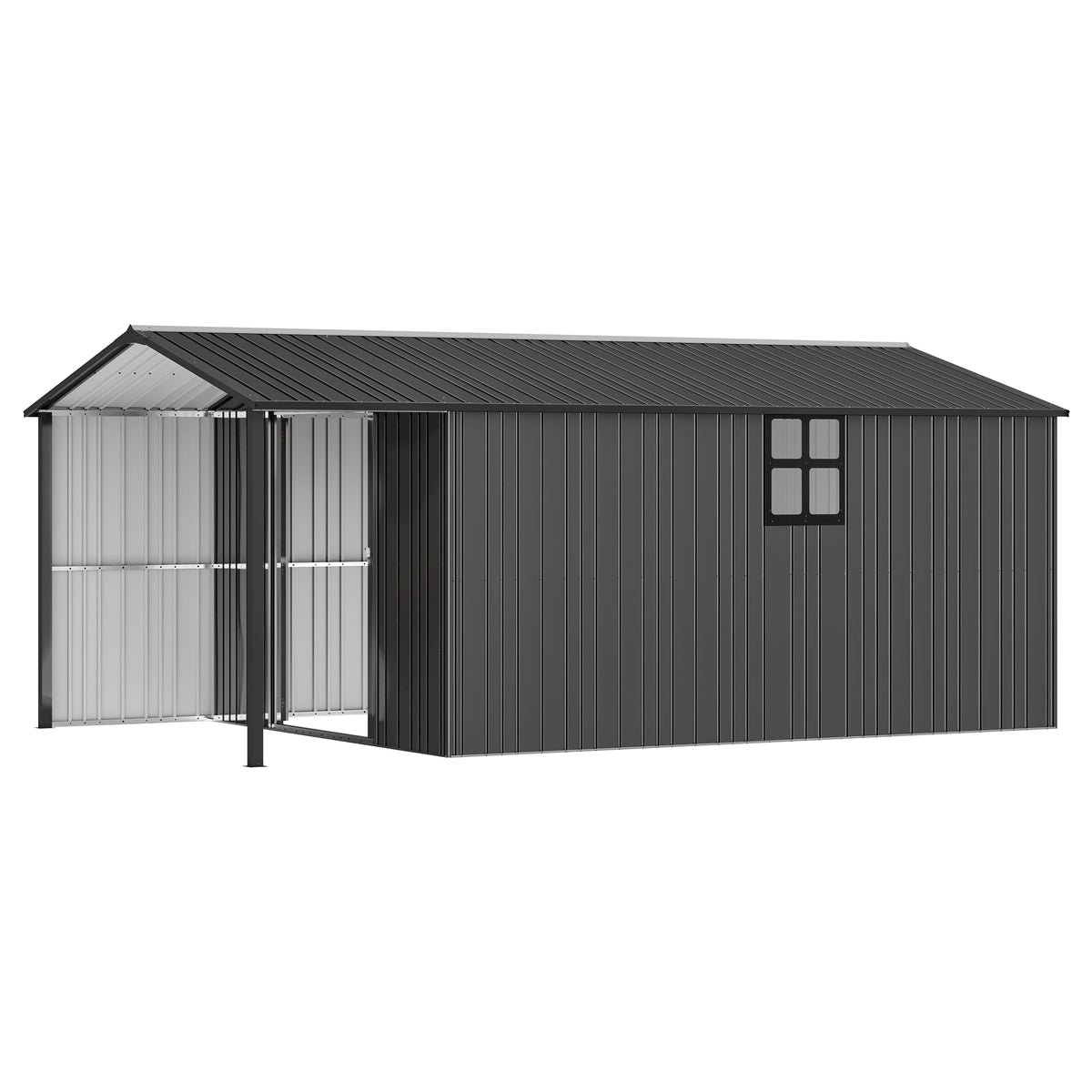 Outdoor Storage Shed with Lounge Area Amerlife