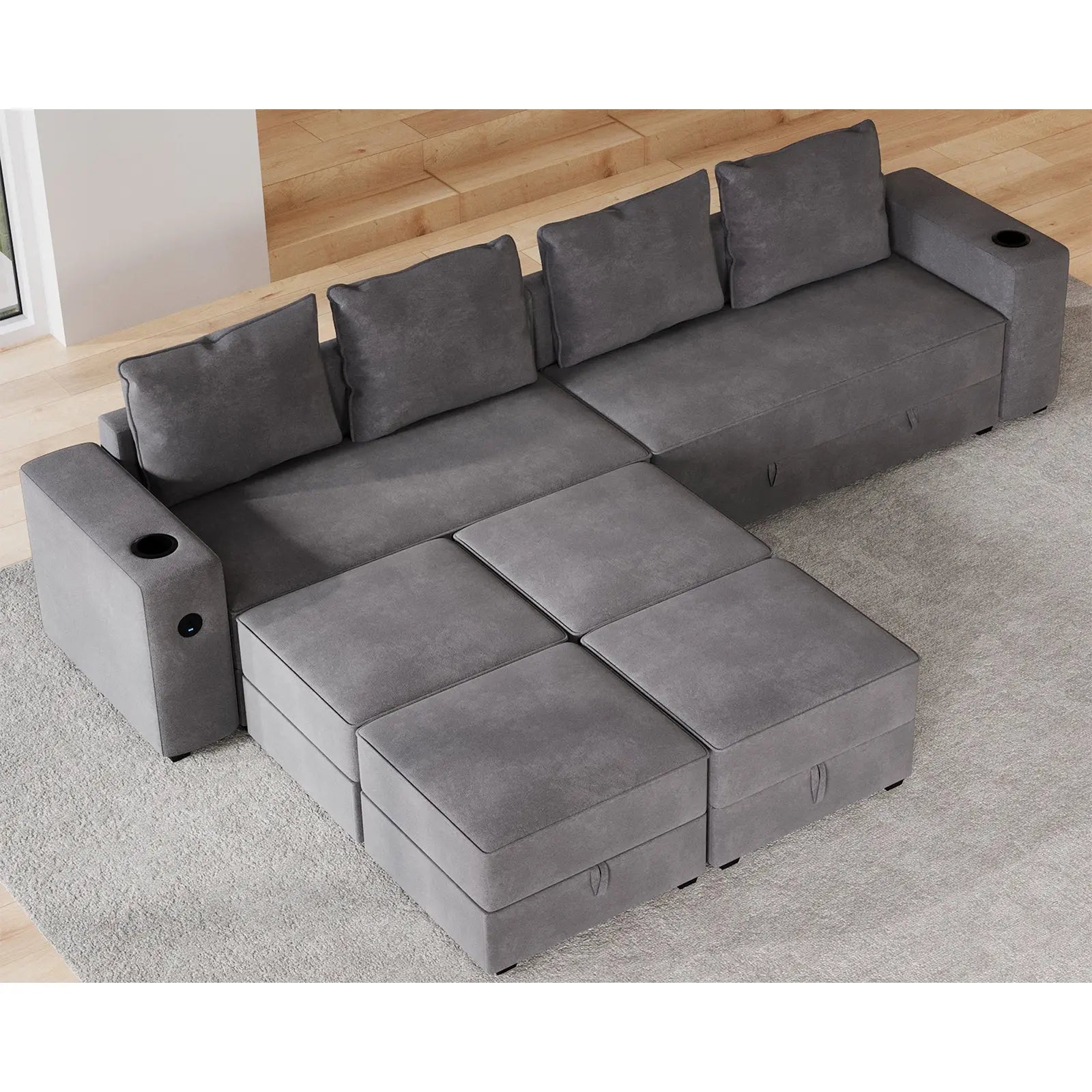 8 Seats-U Shape 1 / Grey