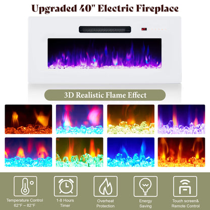 Portal 80" Fireplace TV Stand Amerlife 80" / White