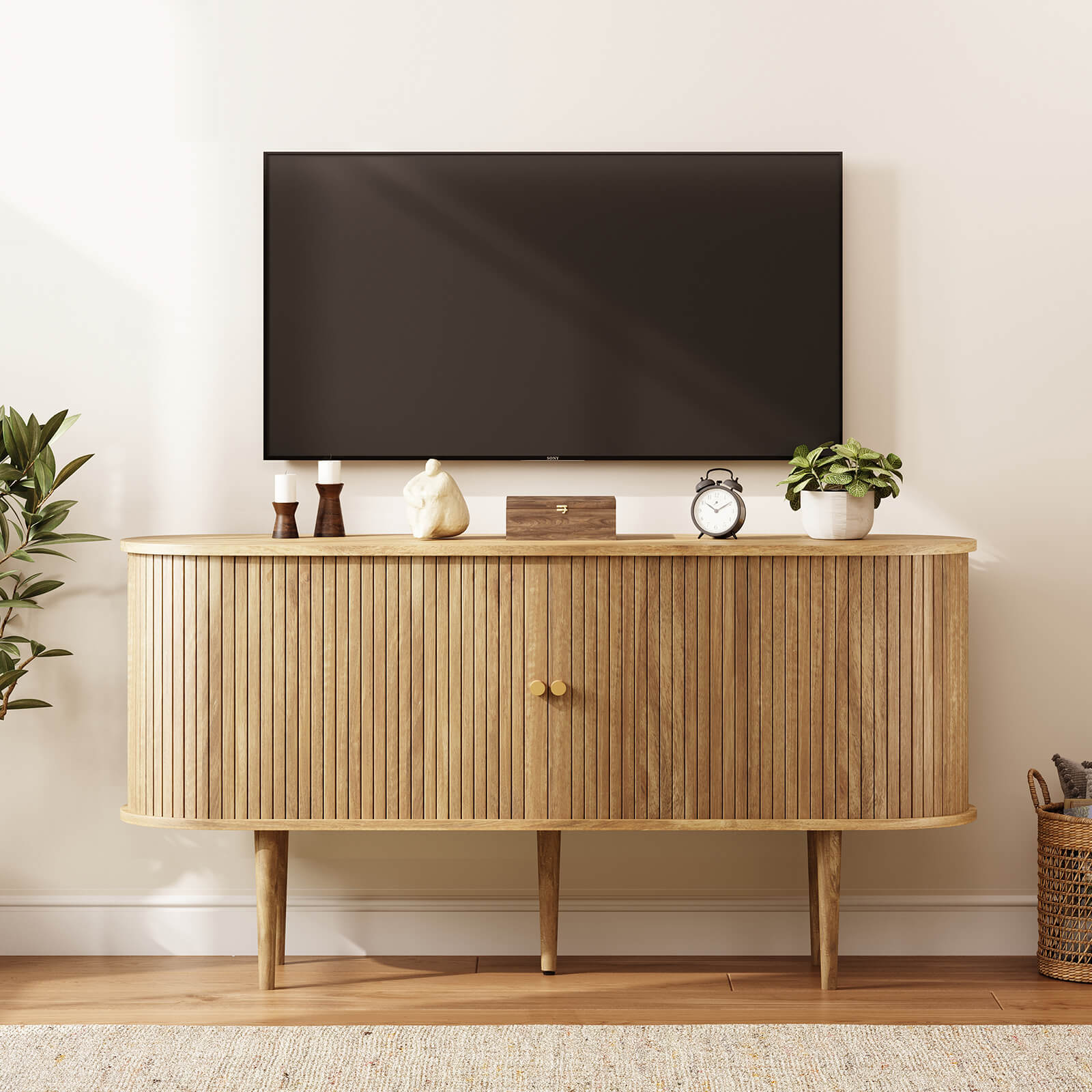 Briar Sideboard 55" Mid-Century Amerlife