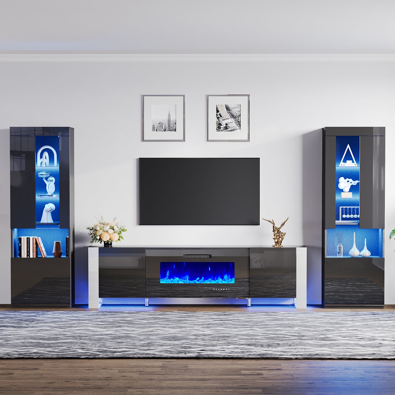 Iron / 80 Inch / All Black