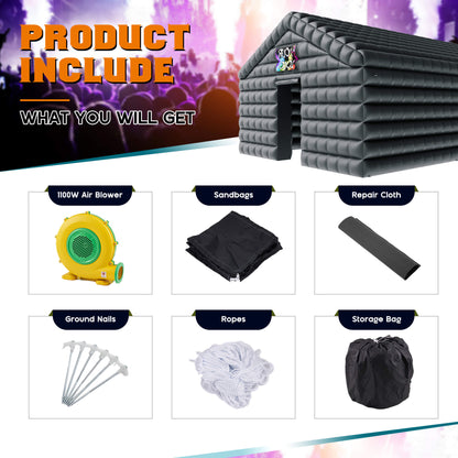 PartyMax Inflatable Night Club Tent Amerlife