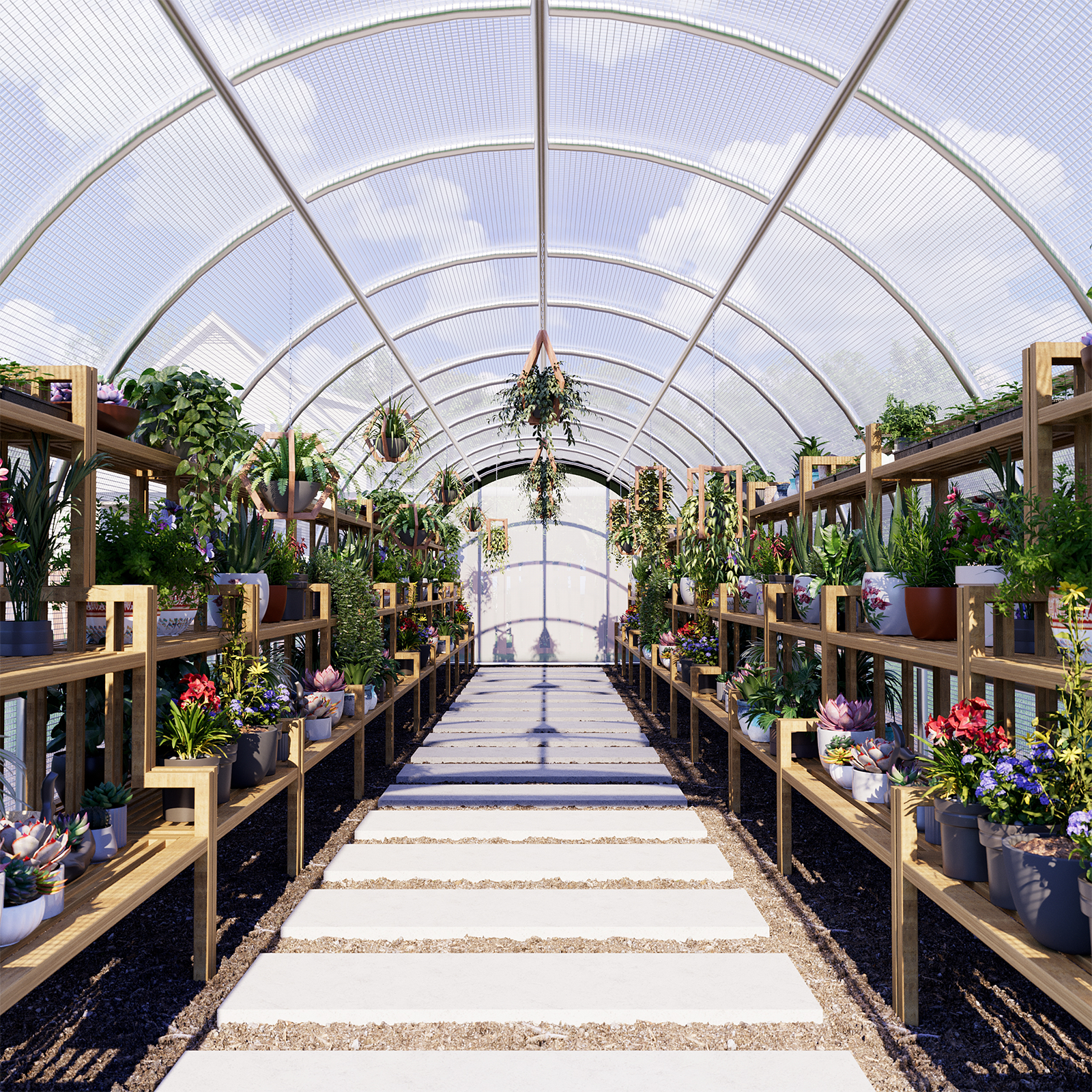 Cedarview Tunnel Greenhouse - 36x10x7FT