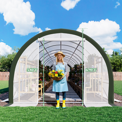 Cedarview Tunnel Greenhouse - 36x10x7FT