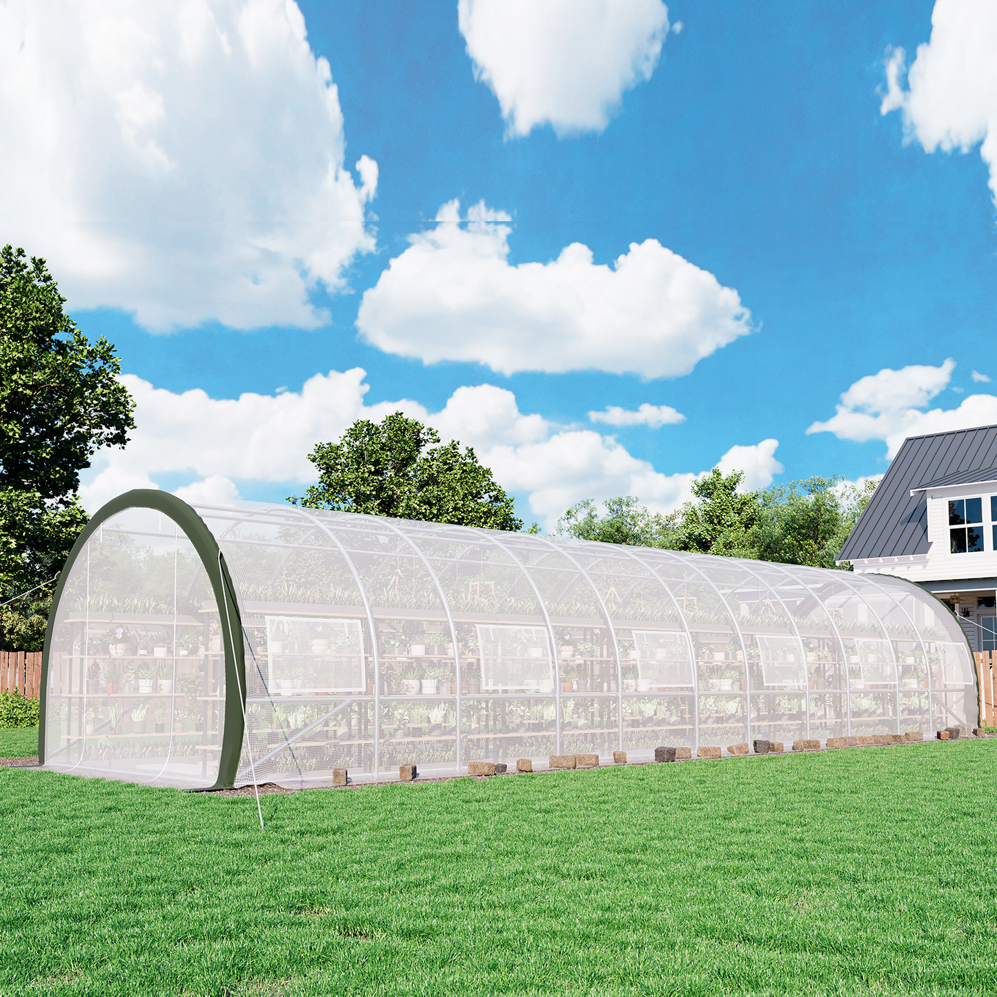 Cedarview Tunnel Greenhouse - 36x10x7FT