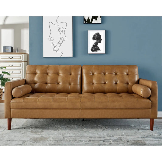 Winston Leather Sofa Brown