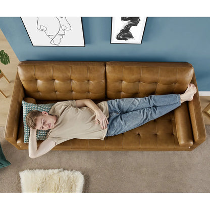 Winston Leather Sofa Brown