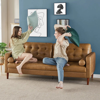 Winston Leather Sofa Brown