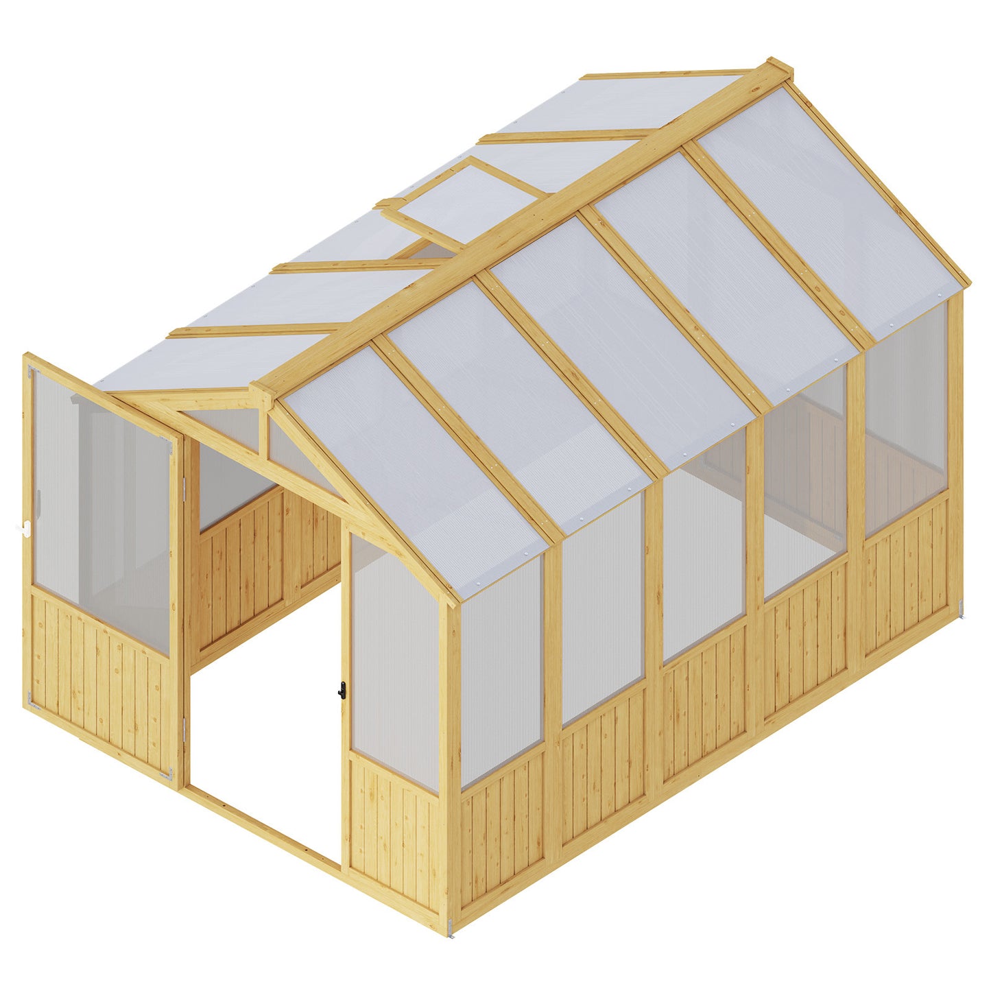 Cedar Walk-In Greenhouse Amerlife 6x8 ft