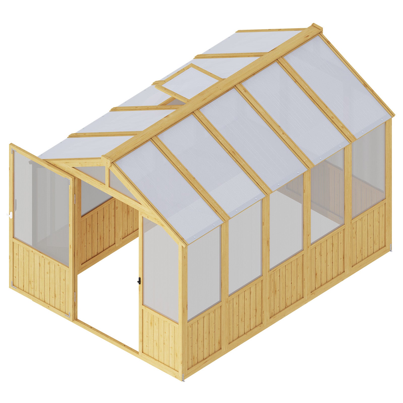 Cedar Walk-In Greenhouse Amerlife 6x8 ft