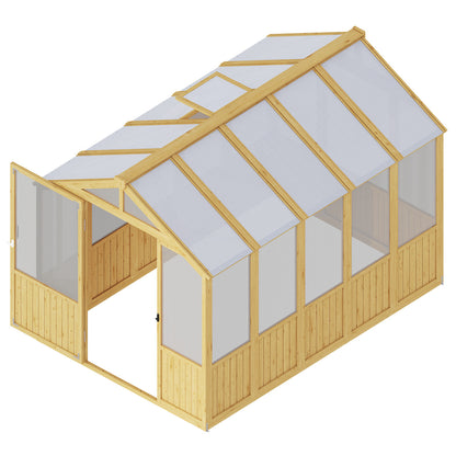Cedar Walk-In Greenhouse Amerlife 6x8 ft