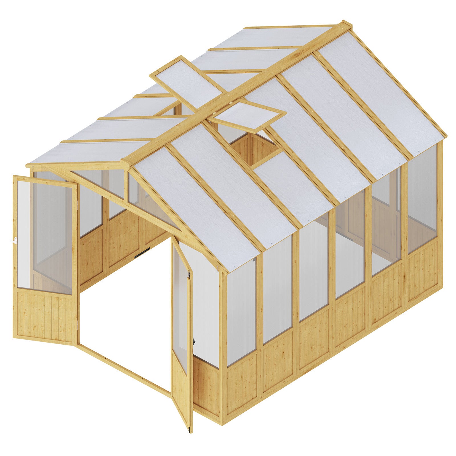 Cedar Walk-In Greenhouse Amerlife 8x9.5ft