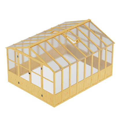 Cedar Walk-In Greenhouse Amerlife 10x13.2ft