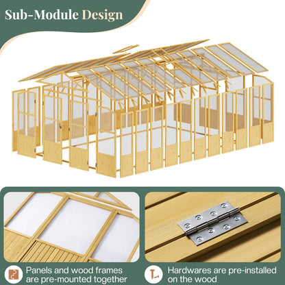 Cedar Walk-In Greenhouse Amerlife 10x18ft
