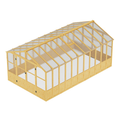 Cedar Walk-In Greenhouse Amerlife 10x18ft
