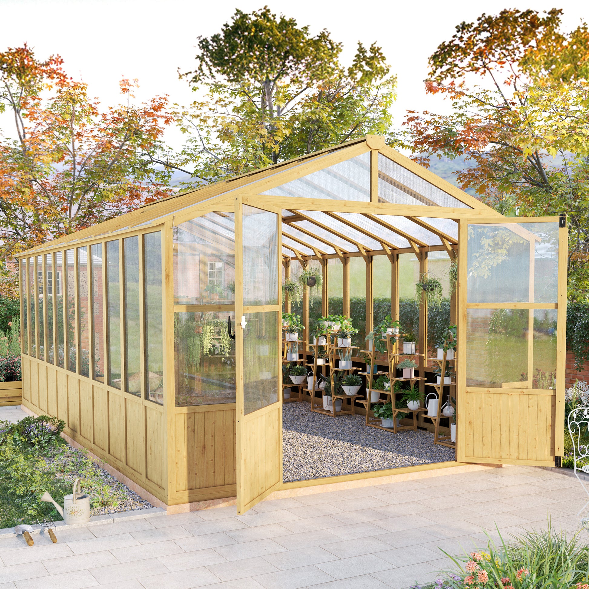 Cedar Walk-In Greenhouse Amerlife 10x18ft