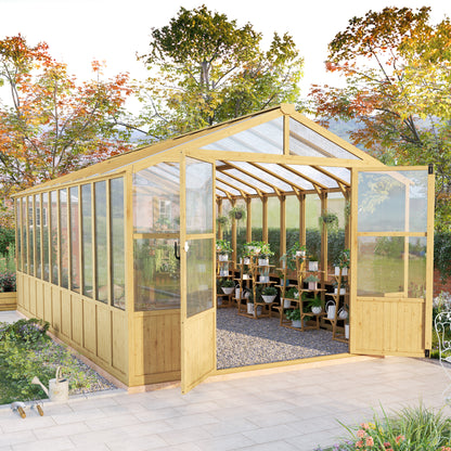Cedar Walk-In Greenhouse Amerlife 10x18ft