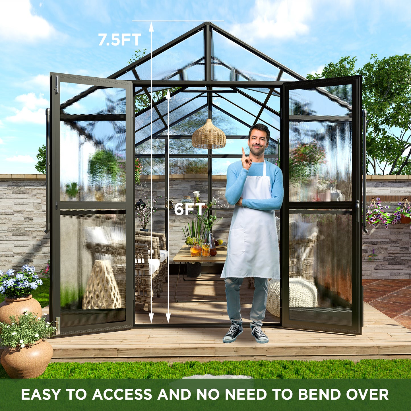 8*7.4*8Ft / Black