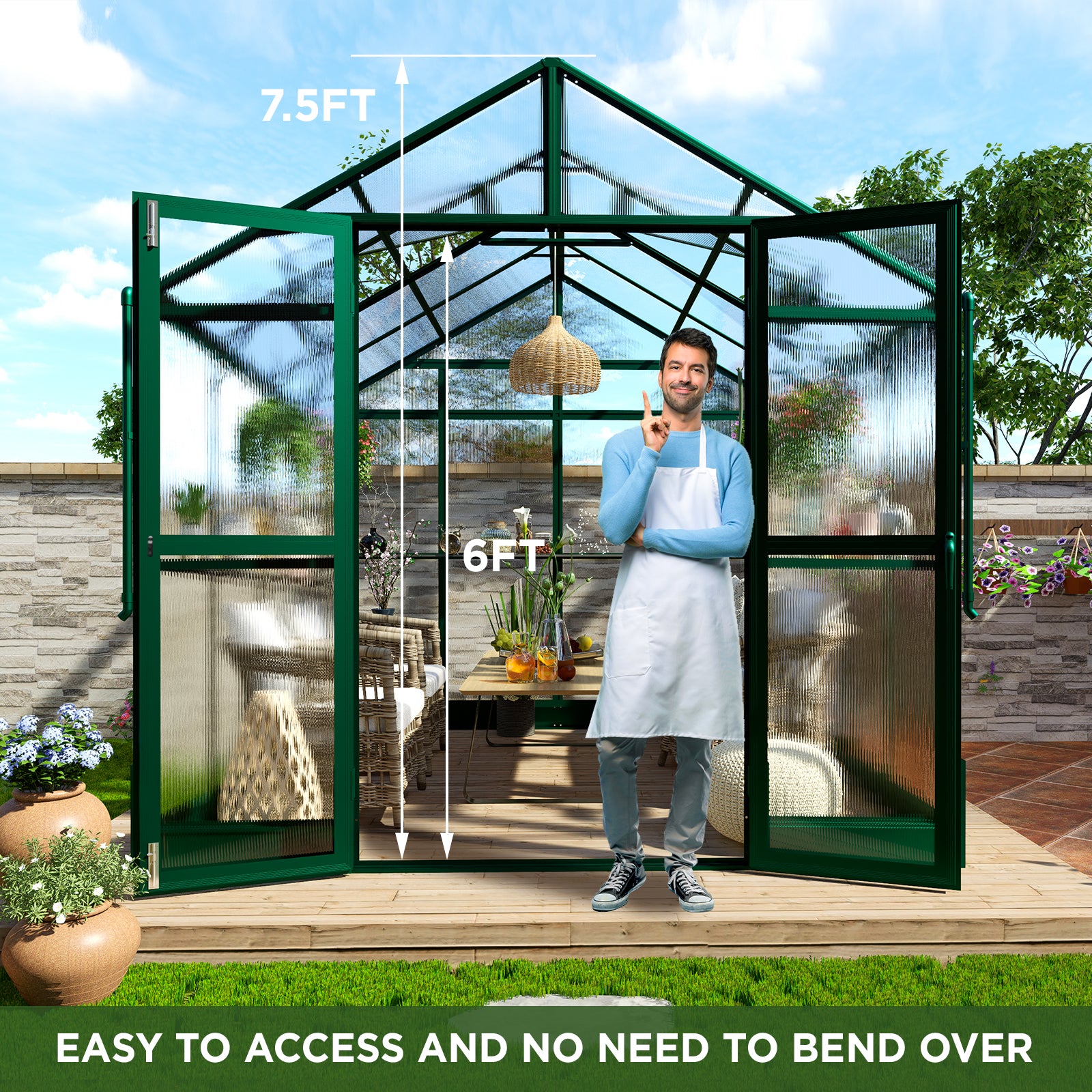 8*7.4*8Ft / Green