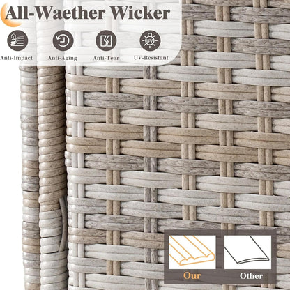 Caelo Wicker Patio Sectional Set 6 PCS - Sofa