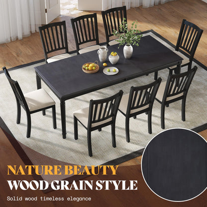 Carve Farmhouse Dining Set Amerlife Grey