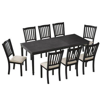 Carve Farmhouse Dining Set Amerlife Grey