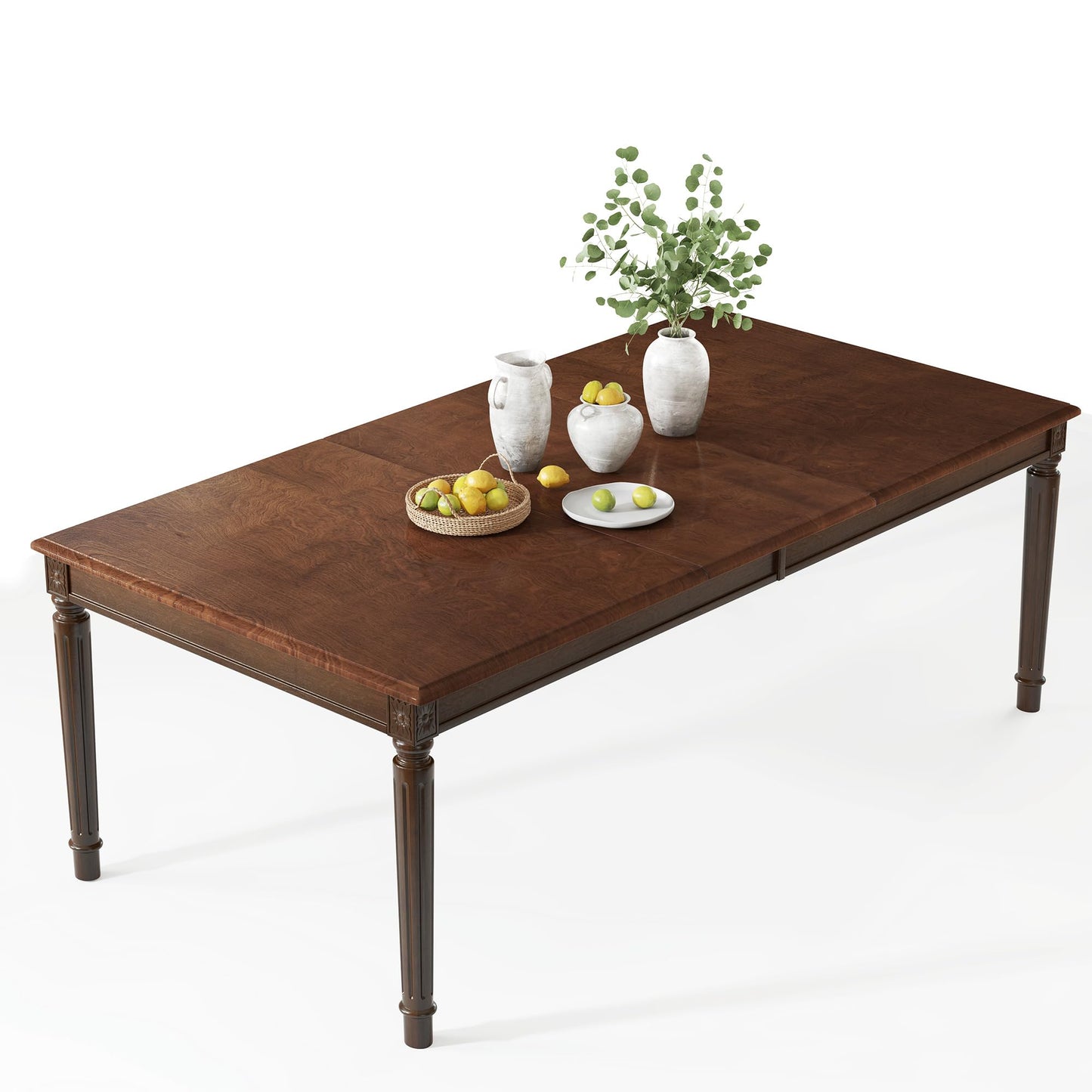 Carve Farmhouse Dining Table Amerlife Brown