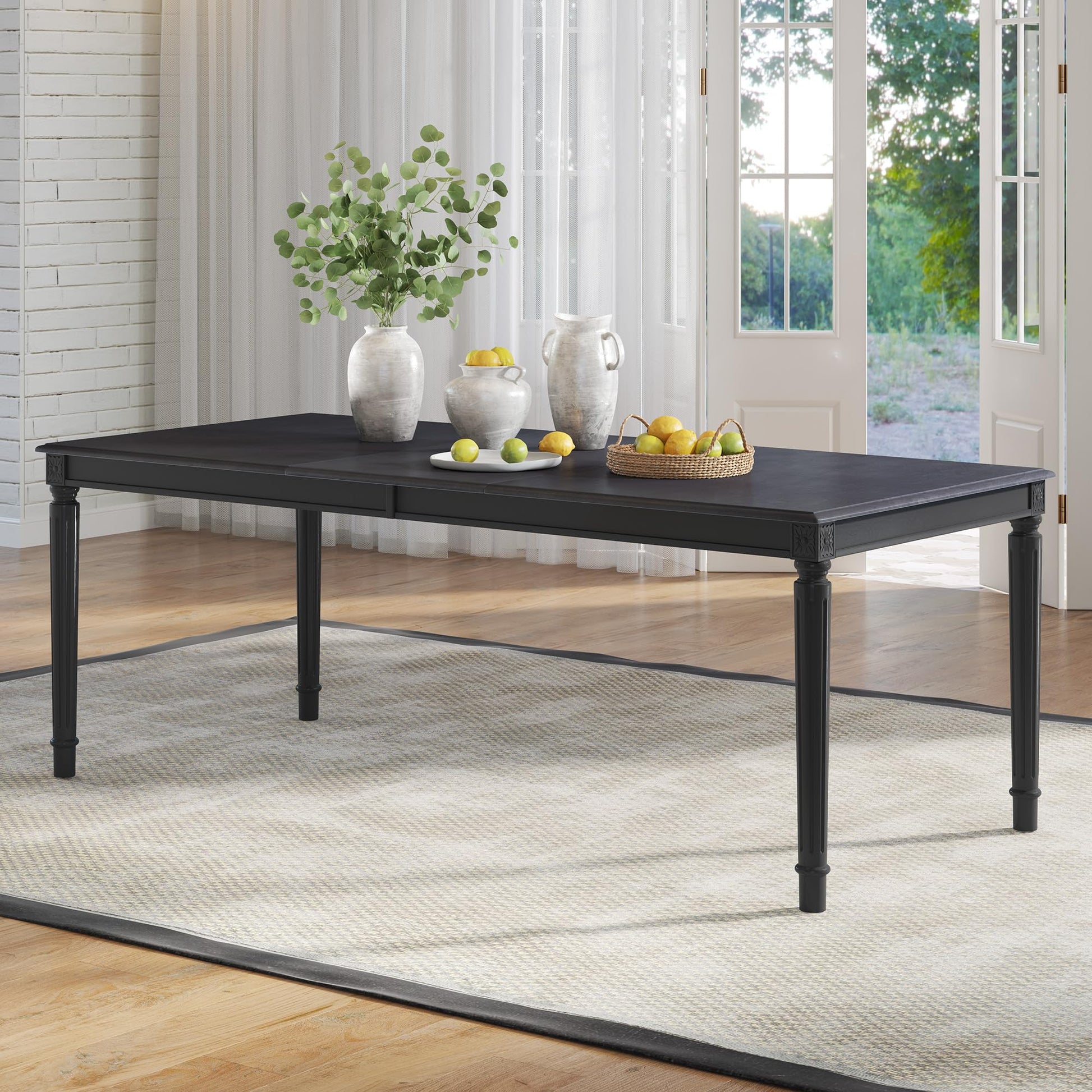 Carve Farmhouse Dining Table Amerlife Grey