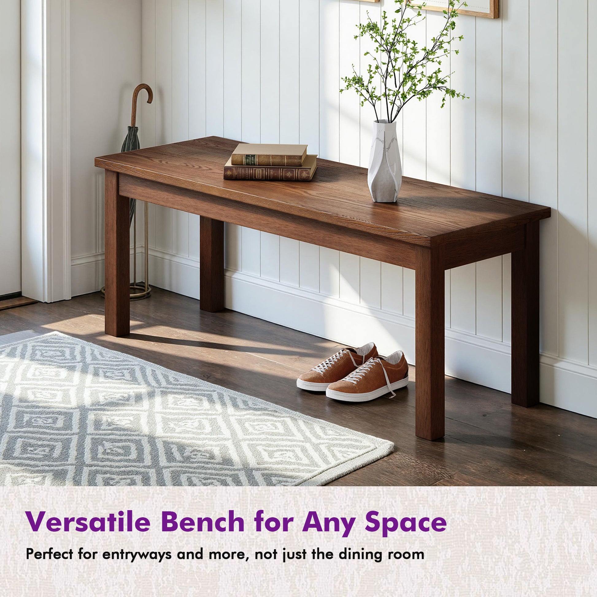 Splice 6-Piece Farmhouse Dining Table Set-W
