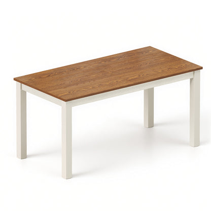 Splice 6-Piece Farmhouse Dining Table Set-W&B