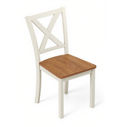 Splice 6-Piece Farmhouse Dining Table Set-W&B