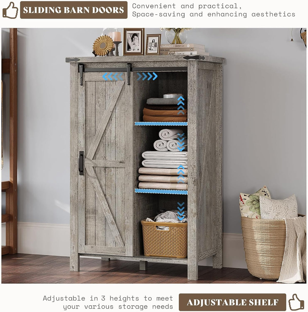 Alderman 3-Piece Bedroom Set Amerlife Full / Light Rustic Oak