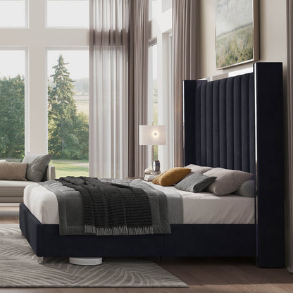 Beaumont 5-Piece Modern Bedroom Set - Black_White