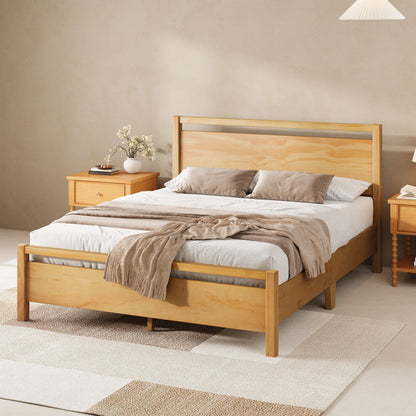 Void Solid Wood Bed Amerlife Full / Natural