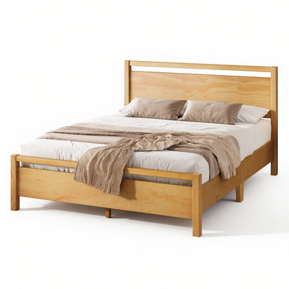 Void Solid Wood Bed Amerlife Full / Natural