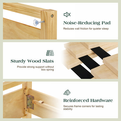 Void Solid Wood Bed Amerlife King / Natural