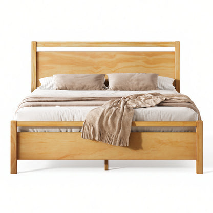 Void Solid Wood Bed Amerlife King / Natural