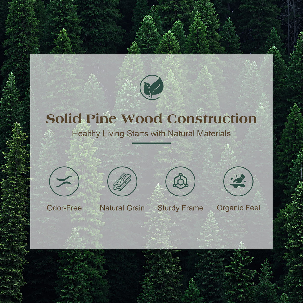 Void Solid Wood Bed Amerlife King / Natural