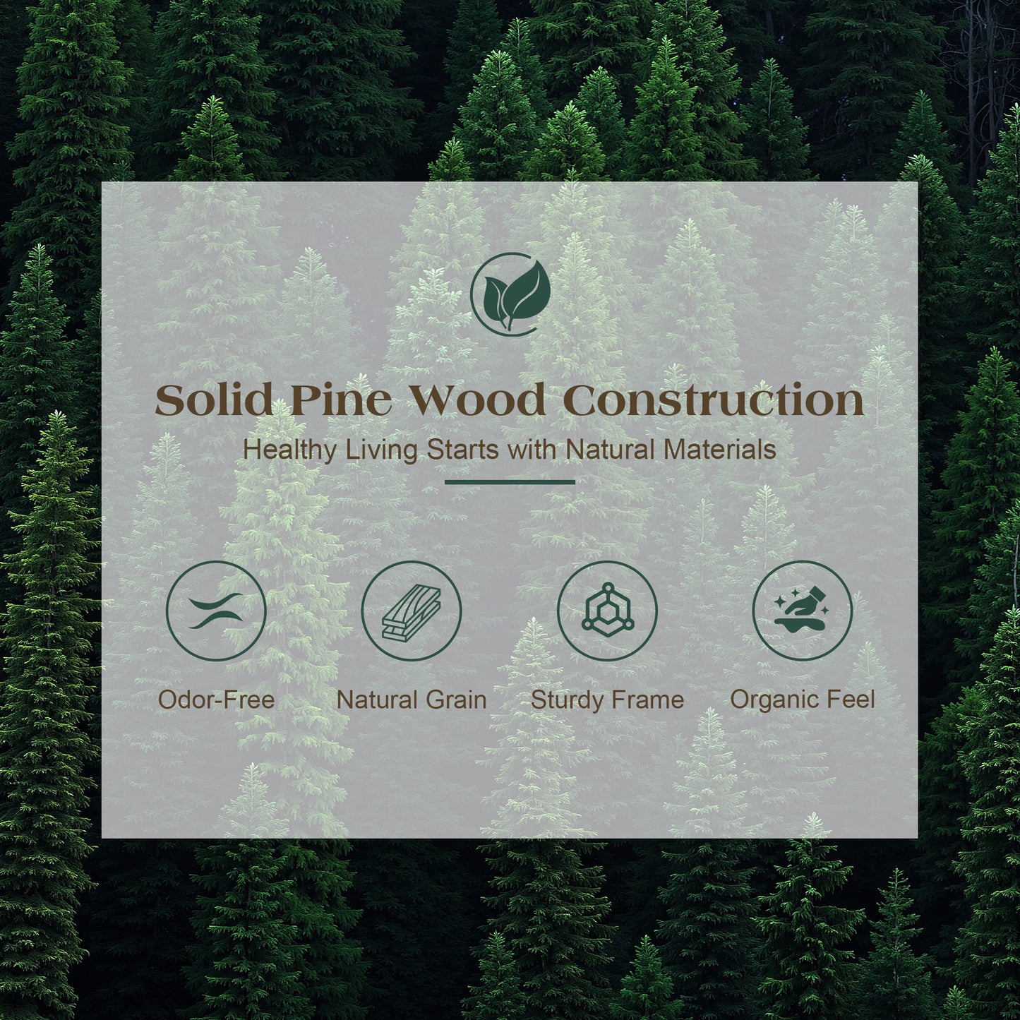 Void Solid Wood Bed Amerlife Queen / Natural