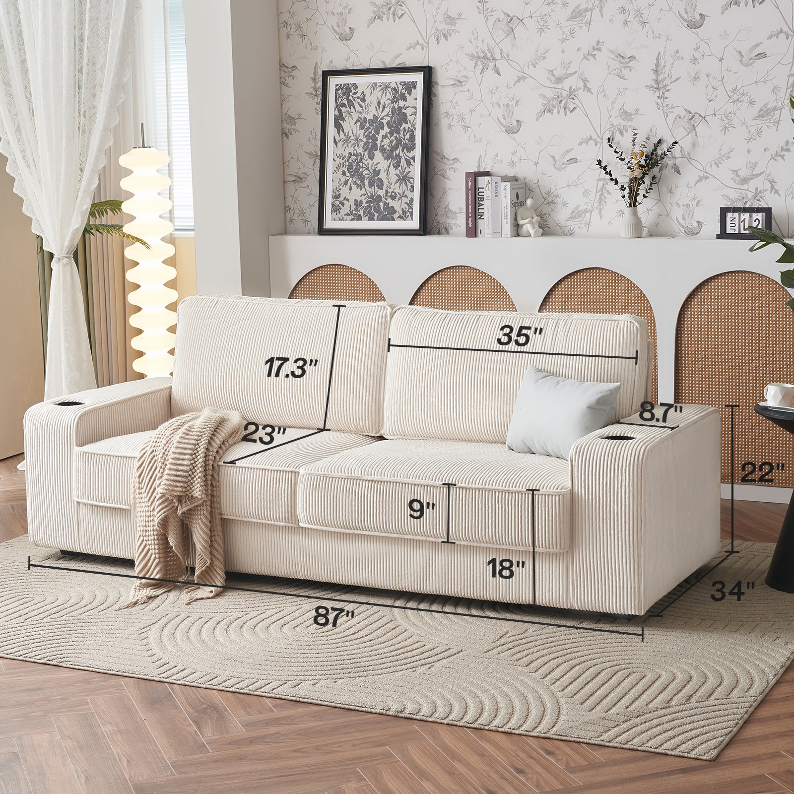 Corduroy White