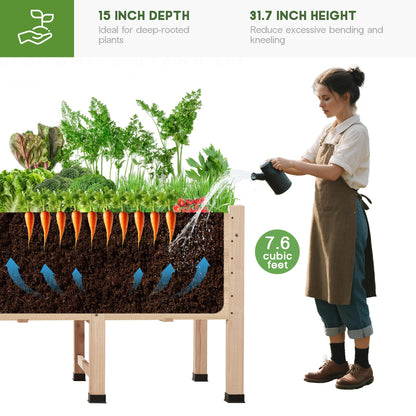Cultiva Solid Fir Wood Raised Garden Bed-4*2FT