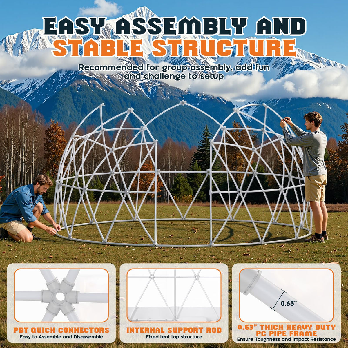 Clear Outdoor Garden Dome Tent-15FT