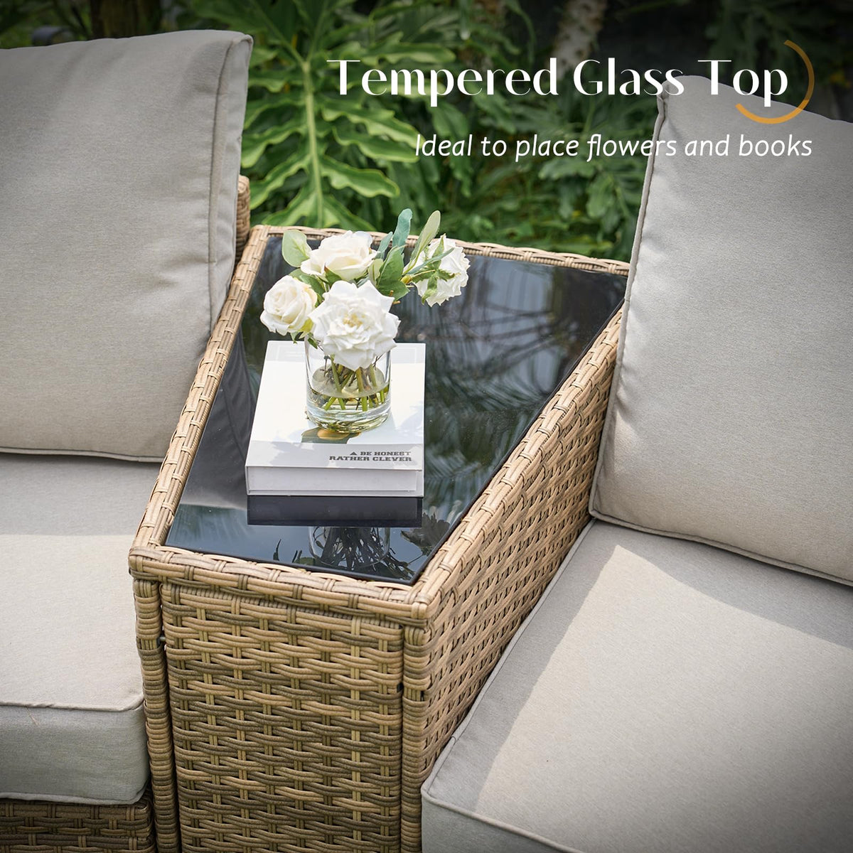 Caelo Wicker Patio Sectional Set