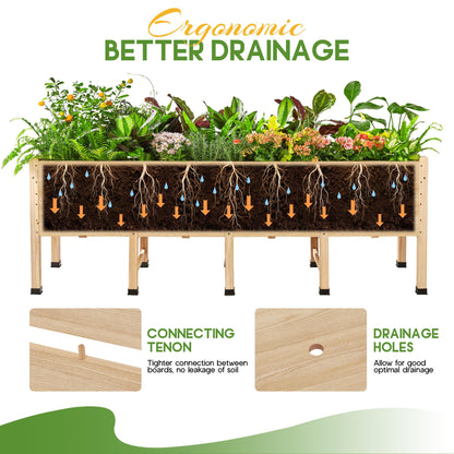Cultiva Solid Fir Wood Raised Garden Bed-7*2FT