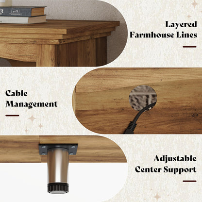 Nexis Farmhouse 70" Fireplace TV Stand