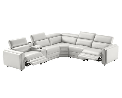 Vesper Dual Power Electric Reclining Sofa-Light Grey