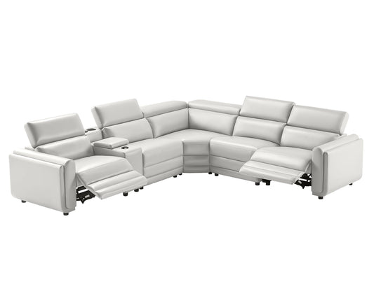 Vesper Dual Power Electric Reclining Sofa-Light Grey