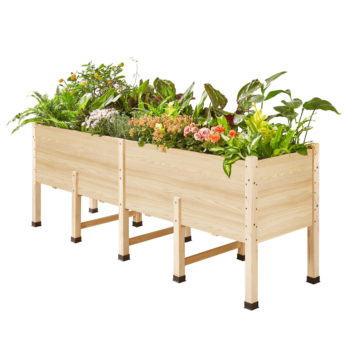 Cultiva Solid Fir Wood Raised Garden Bed-7*2FT